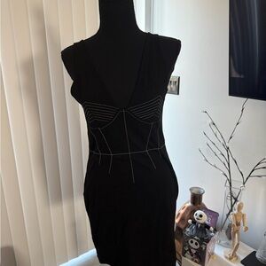 Topshop Black Backless Dress